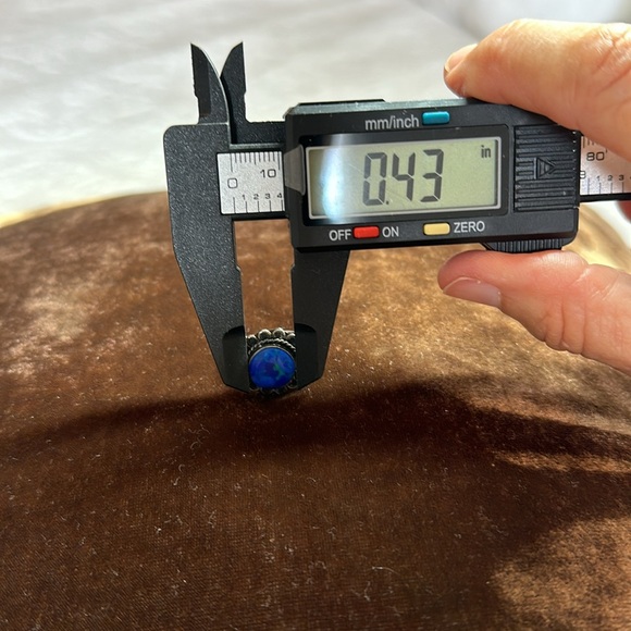 Vintage Stunning Blue Green Azurite Malachite Sterling Ring Stamped 925 Mexico - Picture 9 of 9